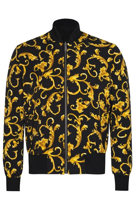 versace collection bomber|versace windbreaker jacket.